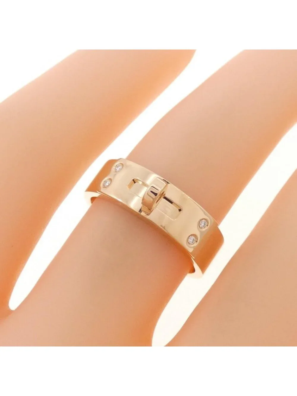 Hermes Kelly Ring Pink